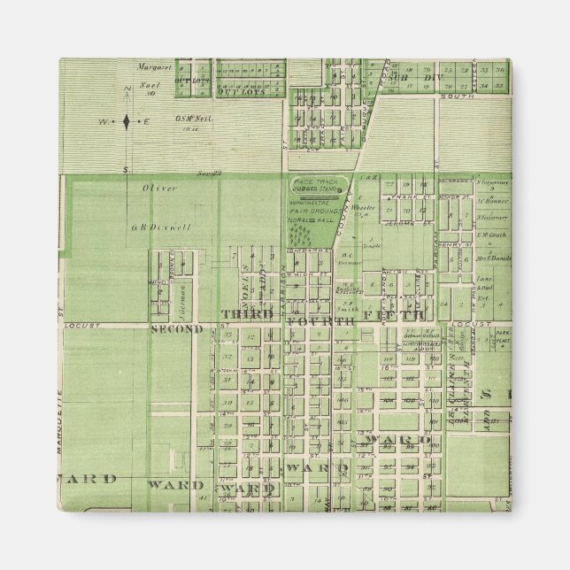 Plan Davenport, Scott County, Iowa Magnet (Framsidan)