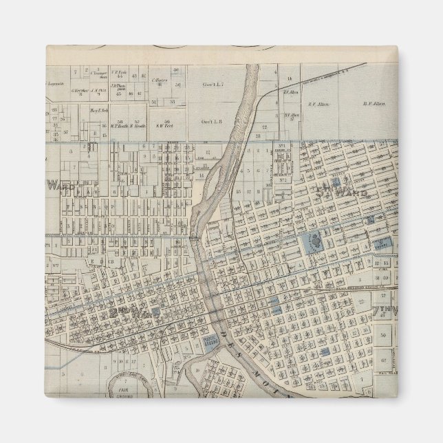 Plan Des Moines, Polk County, Iowa Magnet (Framsidan)