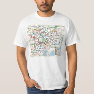 Plan du métro de TOKYO T-shirt