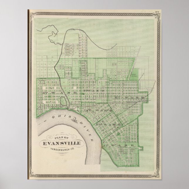 Plan Evansville, Vanderburgh Co Poster (Framsidan)