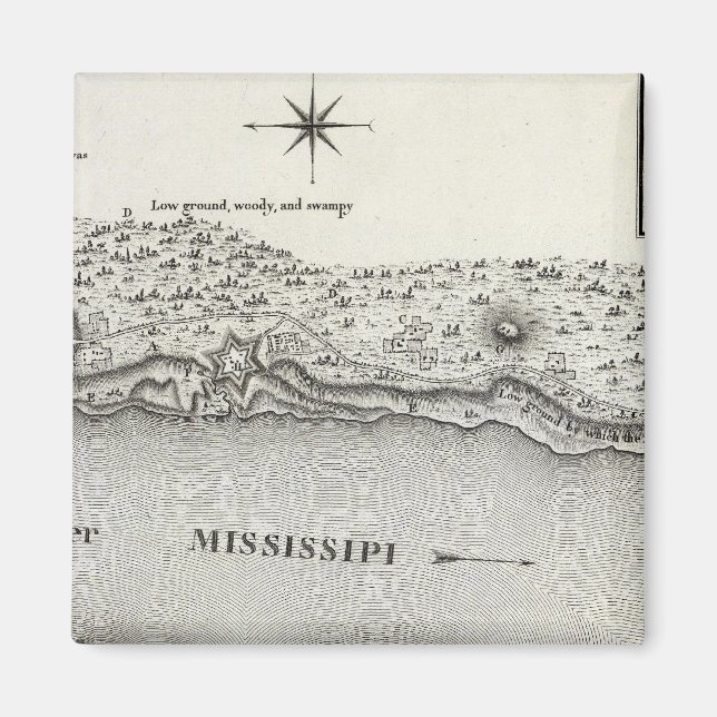 Plan för Fort Baton Rouge Magnet (Framsidan)