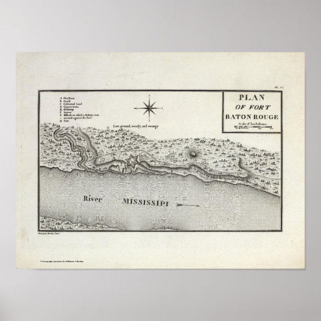 Plan för Fort Baton Rouge Poster (Framsidan)