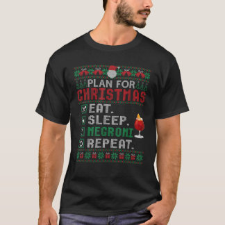 Plan för julafton Sömnlöshet Negroni Repeat Cockta T Shirt