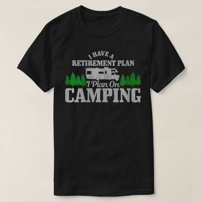 Plan för kvinnlig RV Camping Pension Lusnypensione T Shirt (Design framsida)