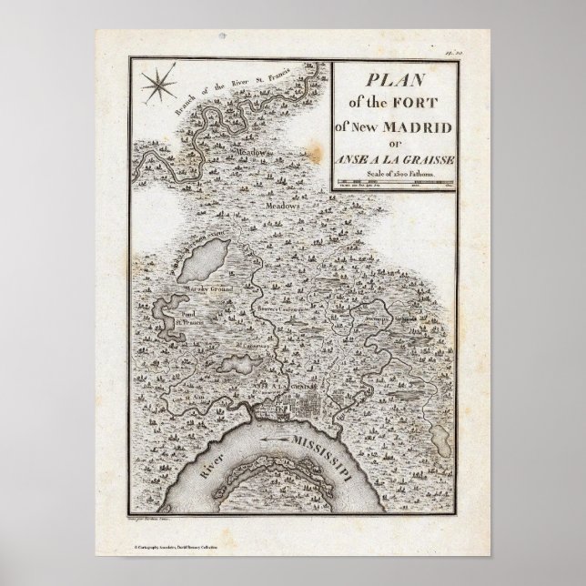 Plan Fort i New Madrid Poster (Framsidan)