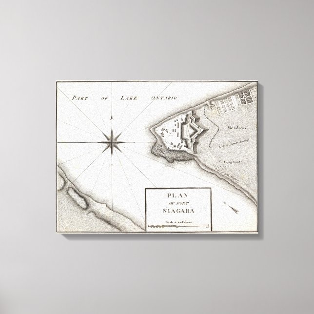 Plan Fort Niagara Canvastryck (Framsida)