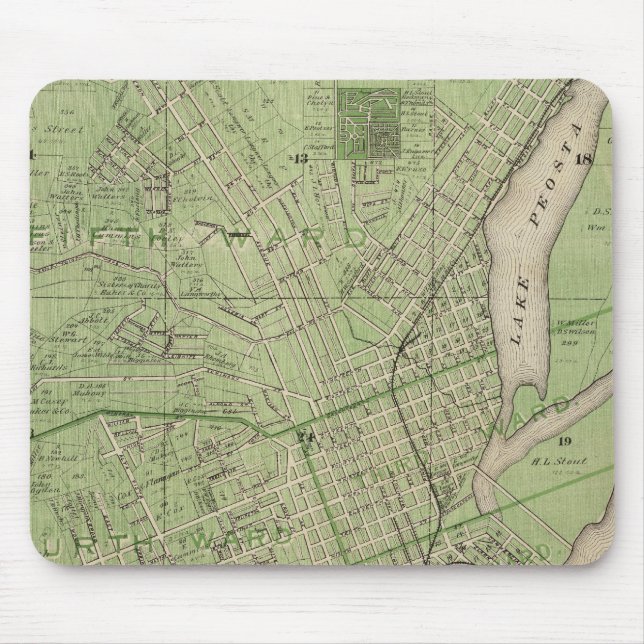 Plan i Dubuque, Dubuque County, Iowa Musmatta (Framsidan)