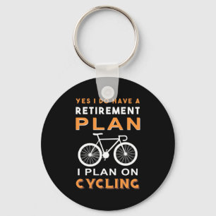 Plan I i pension för cykling Nyckelring
