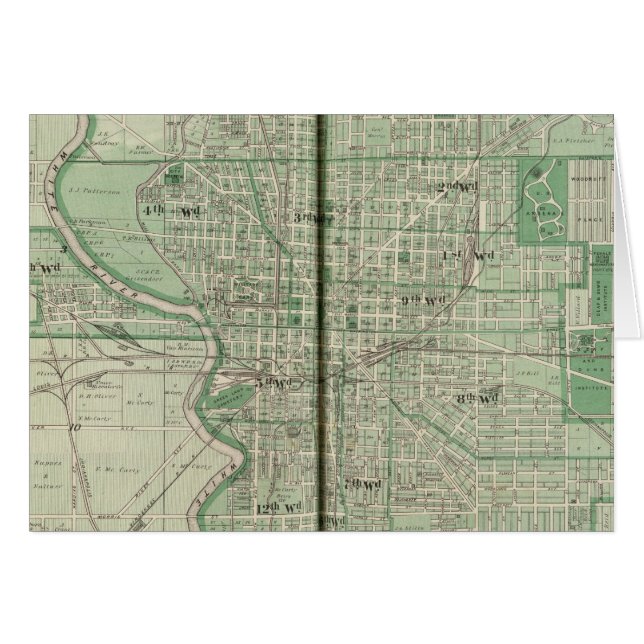 Plan Indianapolis Hälsningskort (Framsidan Horizontal)