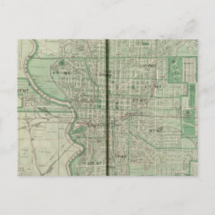 Plan Indianapolis Vykort