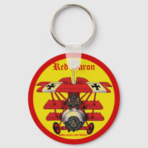 Plan keychaindesign för kall röd baron nyckelring
