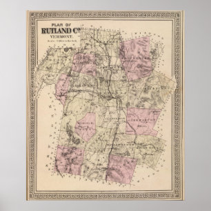 Plan Rutland Vermont Poster