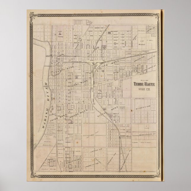 Plan Terre Haute, Vigo Co Poster (Framsidan)