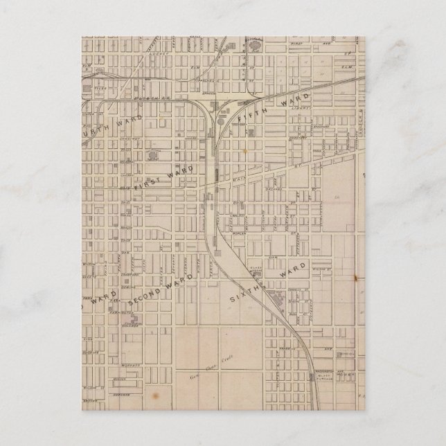 Plan Terre Haute, Vigo Co Vykort (Framsida)