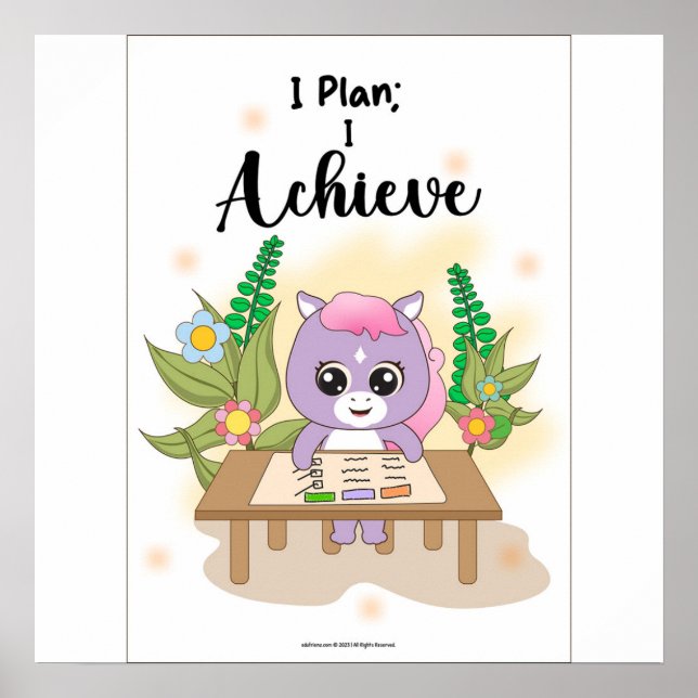 Plan to achieve Wall art Poster (Framsidan)