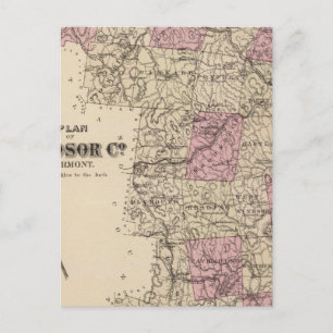Plan Windsor Company i Vermont Vykort