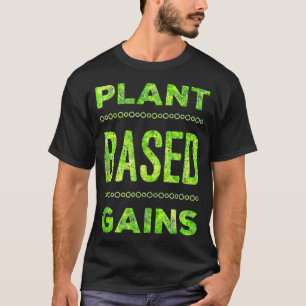 Planbaserat Gains Vegan Gym Weightlift Workout T Shirt