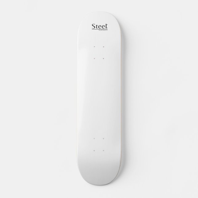 Planche Blanche Steel-Skateboard Mini Skateboard Bräda 18,5 Cm (Framsida)