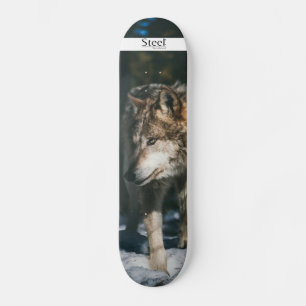 Planche Loup Steel-Skateboard Mini Skateboard Bräda 18,5 Cm