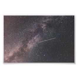 Plane crossing the Milky Way (2024) Fototryck