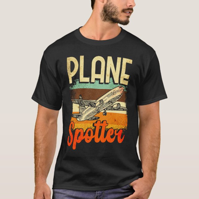 Plane Spotter Spotting Aircraft Airplane Fan Love T Shirt (Framsida)