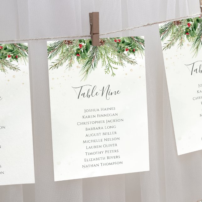 Planen Bord i Rustic Winter Greenery Seite (Skapare uppladdad)