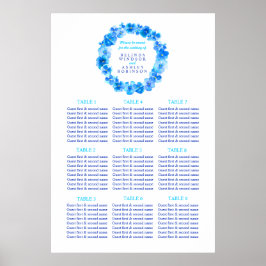 Planen för beläggning av bröllop i bord poster