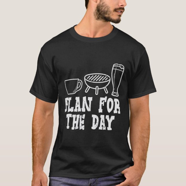 Planen för dagskoffret Bbq Funny Byrbecue Grillin T Shirt (Framsida)
