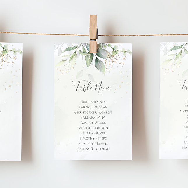 Planen för Eucalyptus Greenery Seite Bord (Skapare uppladdad)
