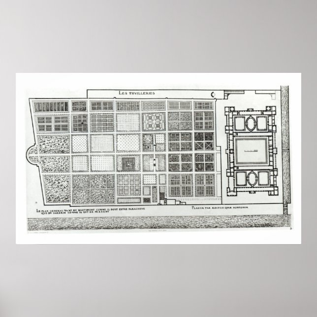 Planen för palatset och Garden Poster (Framsidan)