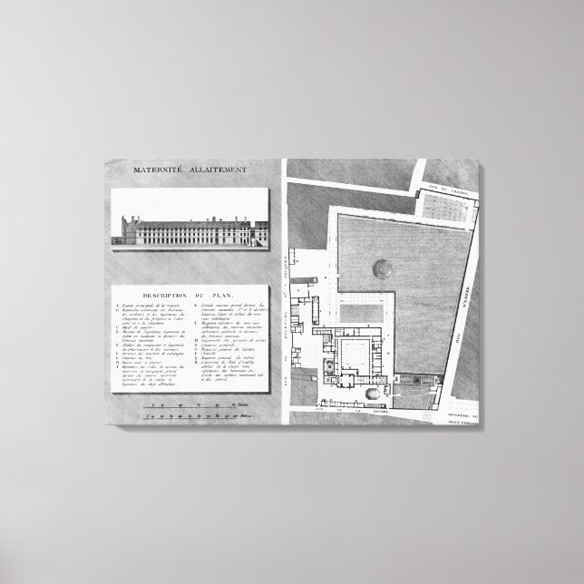 Planen för Royalet i Maternite-hamnen Canvastryck (Framsida)