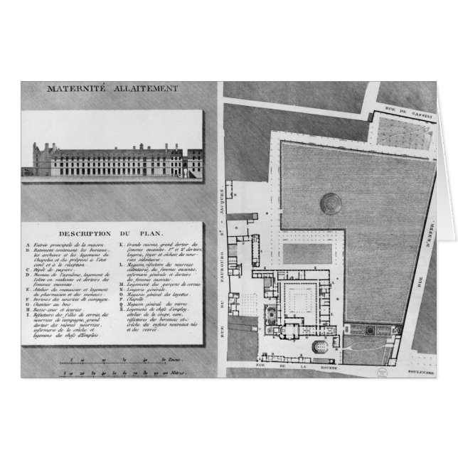 Planen för Royalet i Maternite-hamnen Hälsningskort (Framsidan Horizontal)
