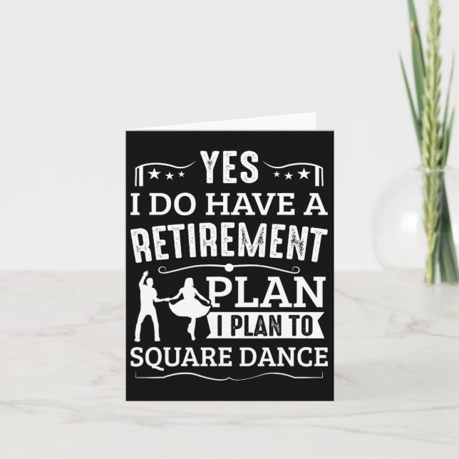 Planen från Square Dance Pension till Square Dance Kort (Framsida)
