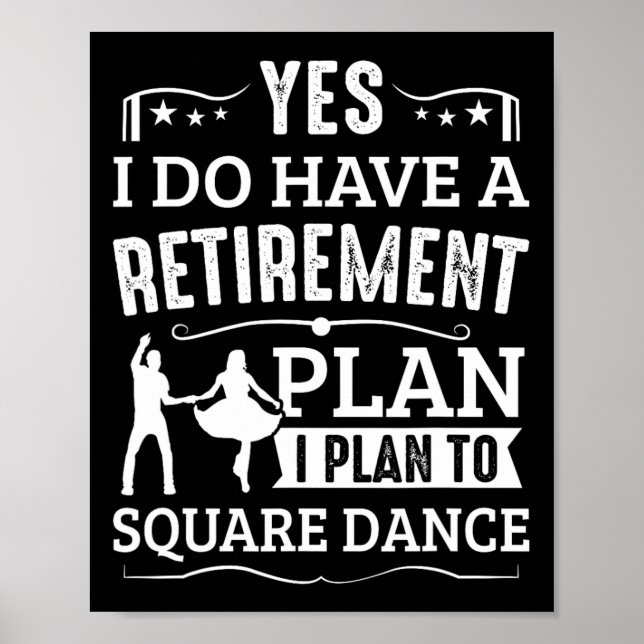 Planen från Square Dance Pension till Square Dance Poster (Framsidan)
