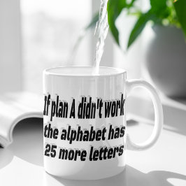 Planen fungerade inte Motiv offert Kaffemugg
