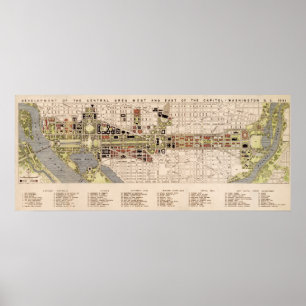 Planen Washington D.C. Mall (1941) Poster