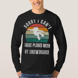 Planer för smörjmedel Tee: Shred Humor & Mountain- T Shirt