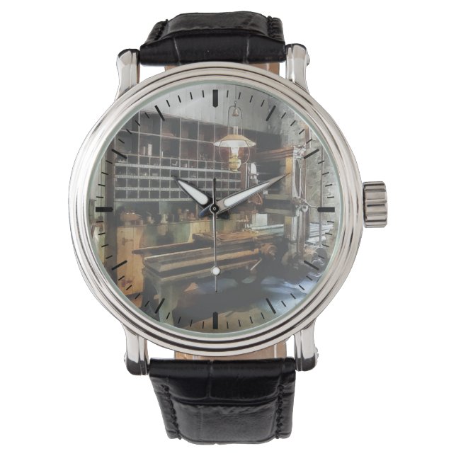 Planer i Maskin Shop Armbandsur (Framsida)