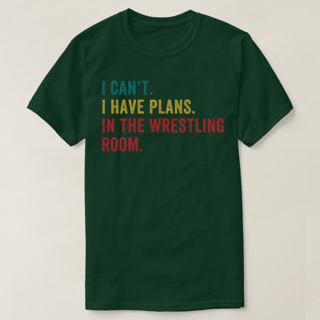 Planer i Wrestling Room Funny Amateur Wrestlin T Shirt (Design framsida)