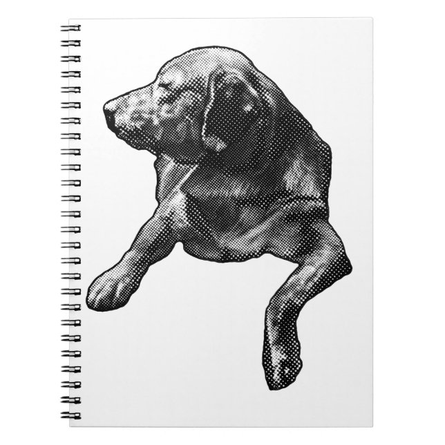 Planer med ett prickat labbmärke anteckningsbok (Framsidan)