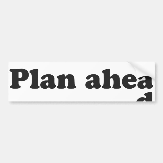 Planera alltid framåt bildekal (Framsidan)