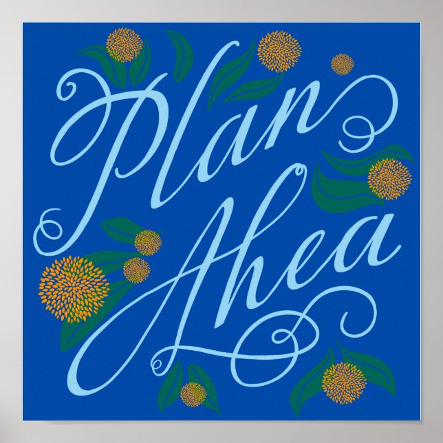 Planera alltid framåt! poster (Framsidan)