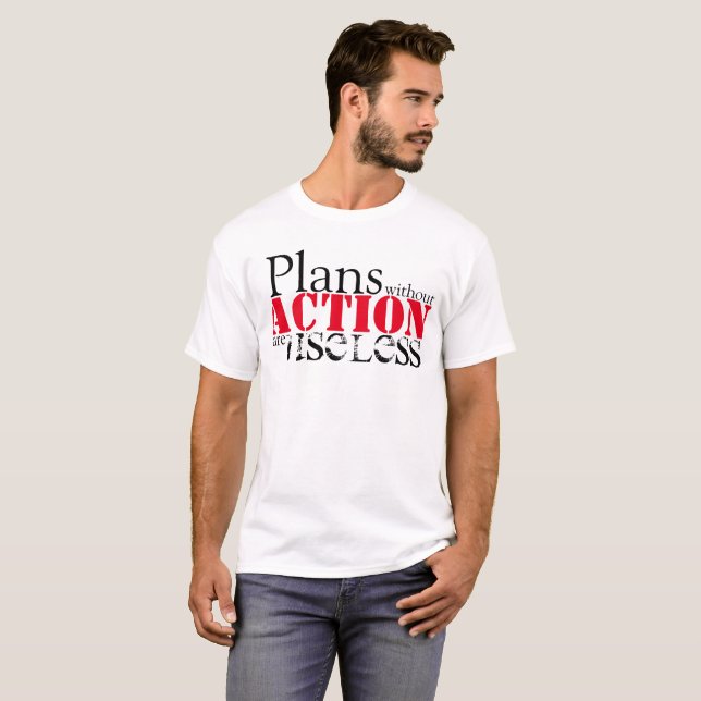 Planera åtgärd T-Shirt (Hel framsida)