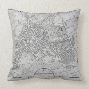 Planera av Birmingham, 1731 som publiceras 1789 Kudde