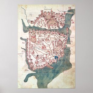 Planera av Constantinople Poster
