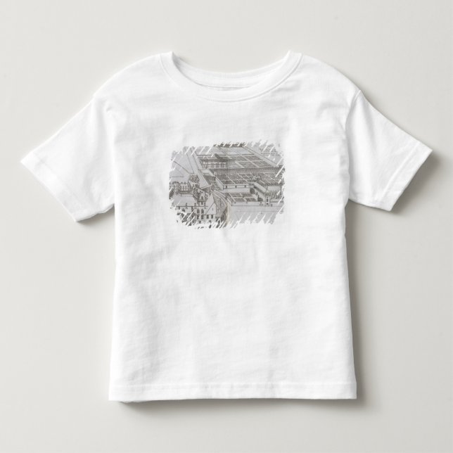 Planera av de bifogade trädgårdarna och Chateauen Tee Shirt (Framsida)