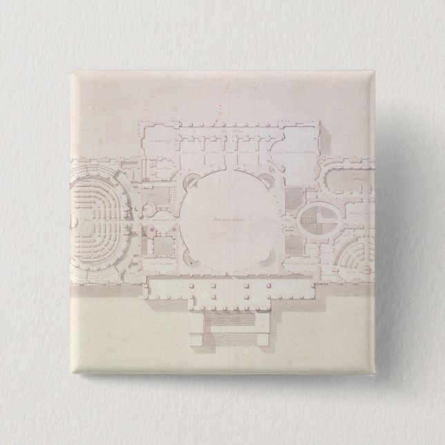 Planera av den främsta berättelsen av huvudstaden, knapp (Framsida)