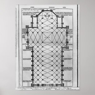 Planera av den Milan domkyrkan Poster