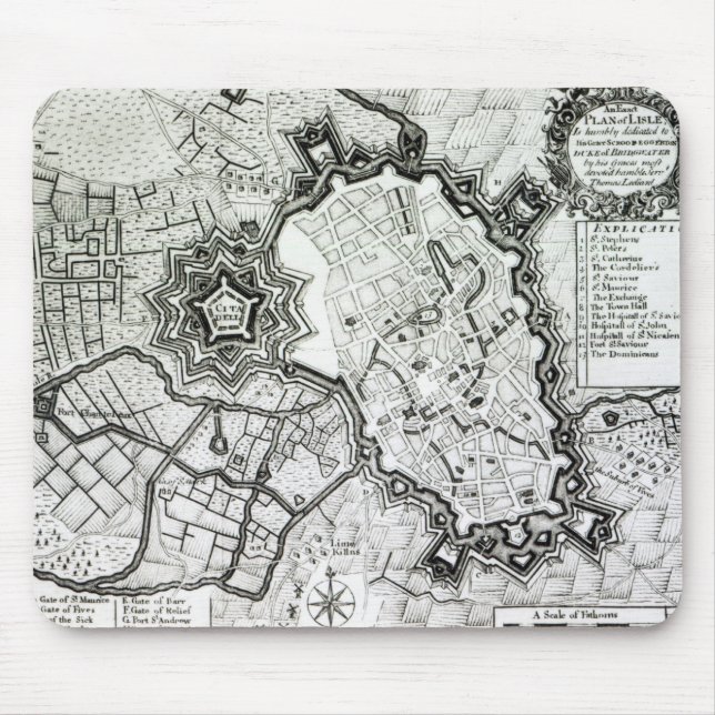 Planera av Lisle, 1736 Musmatta (Framsidan)