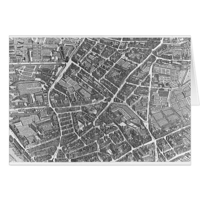 Planera av Paris Hälsningskort (Framsidan Horizontal)